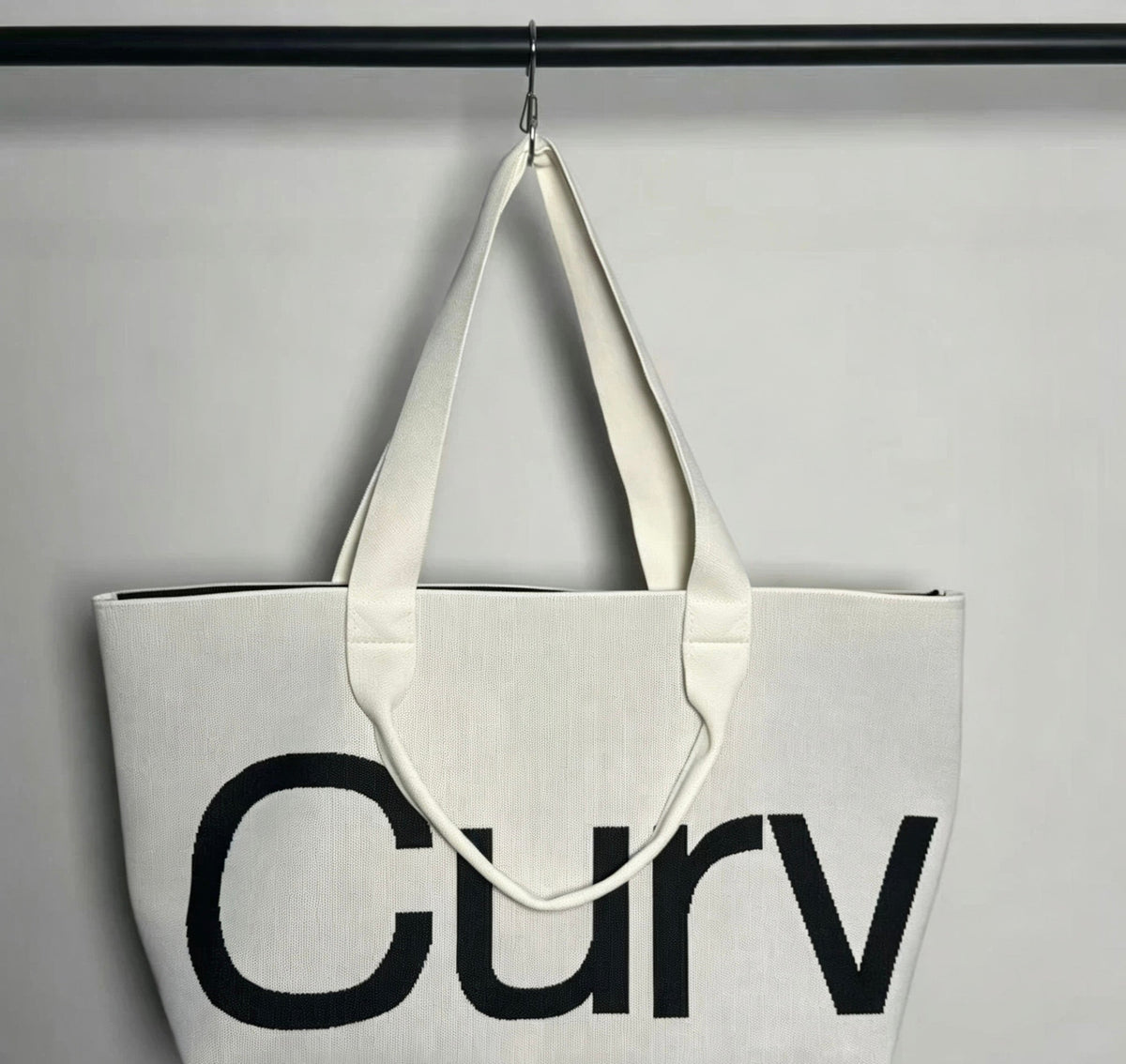 Curves Knit Tote (Lemongrass)