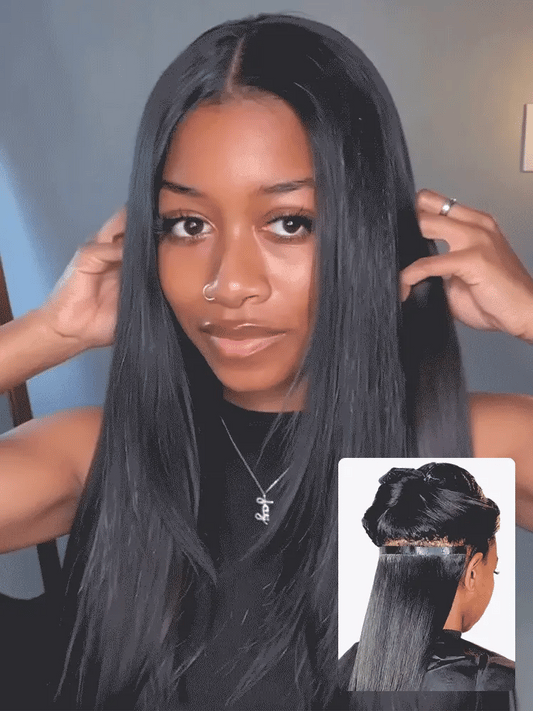 Straight / Body Wave / Kinky Curly / Yaki Straight / Kinky Straight / Messy Curly Clip in Hair Extensions Real Human Hair Pieces 135g 9pcs / 7pcs with Free Gift