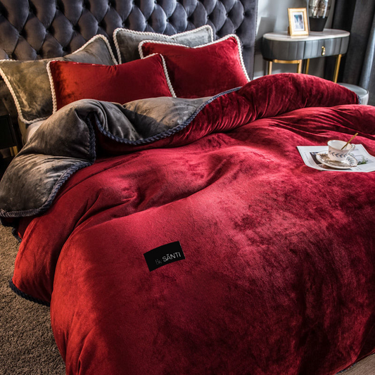 Amorgos Fine Velvet Bedding Set