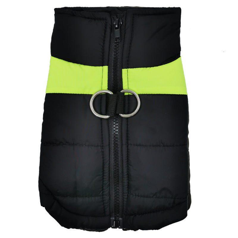 Big Dog Pet Vest Ski Suit Waterproof Cotton Coat Jacket Autumn And Winter Warm Clothing For Pets